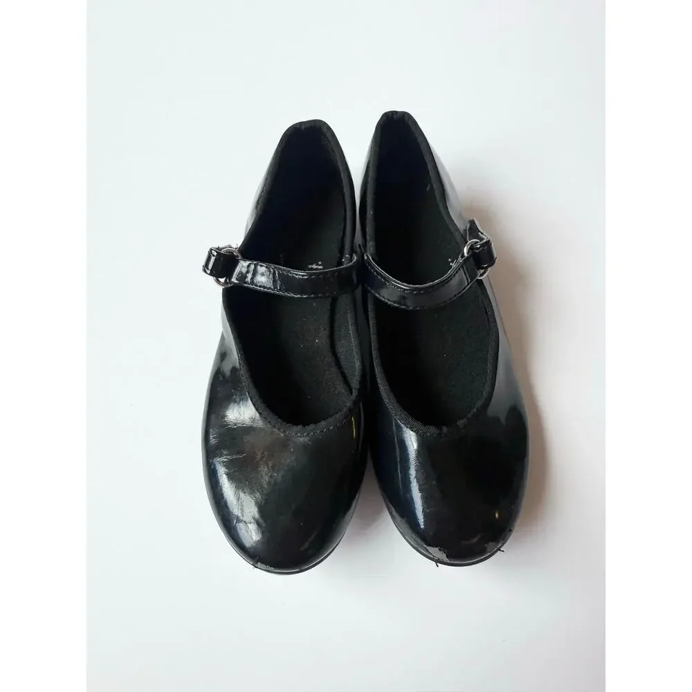 ART Black Patent Leather Tap Shoes Size 9.5